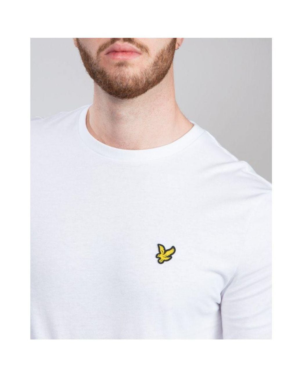 Lyle & Scott White Ls Crew Neck T-Shirt for men