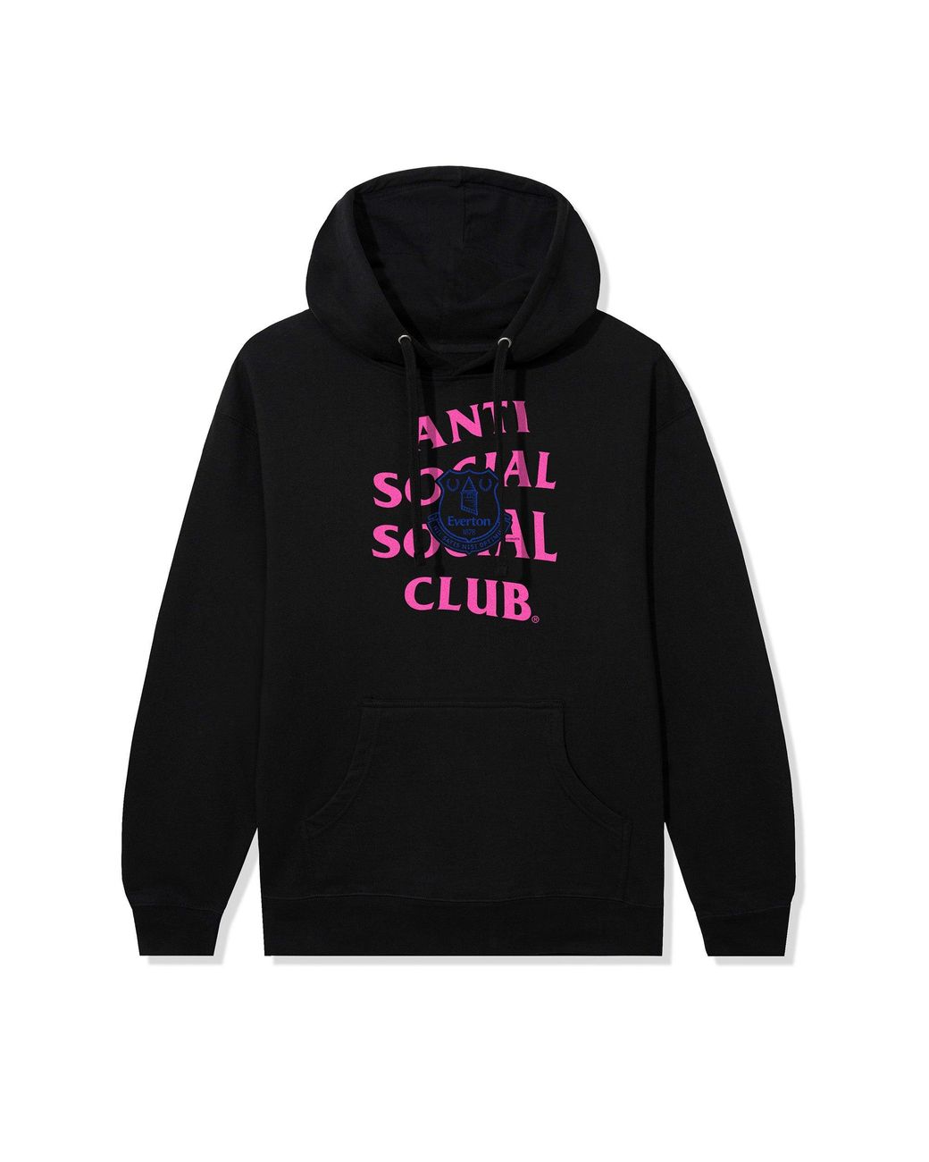 ANTI SOCIAL SOCIAL CLUB Black Anti Social Club Assc X Everton Fc The Toffees Hoodie