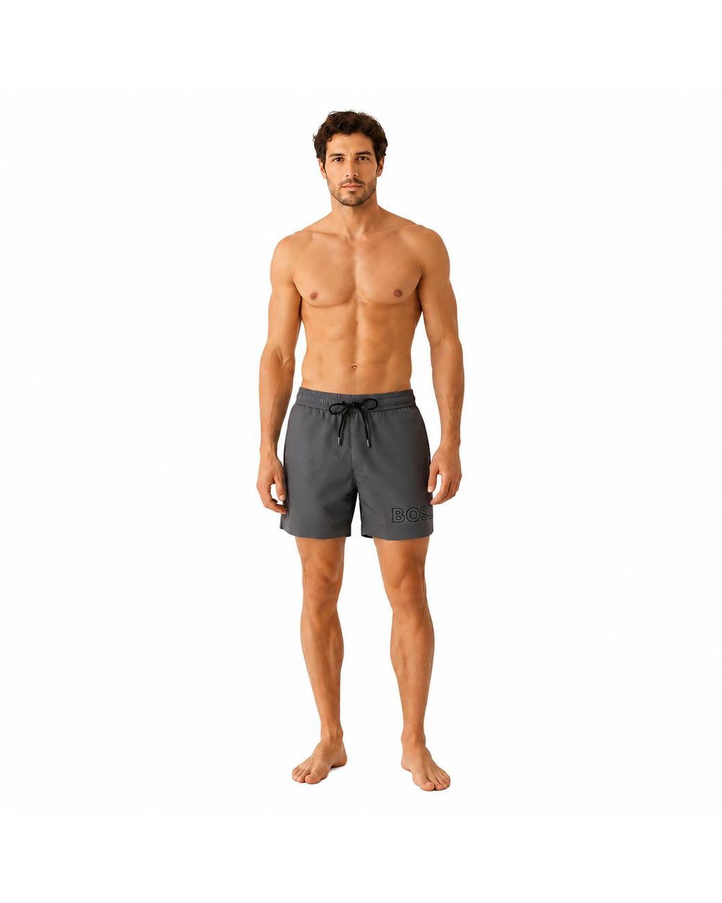 Boss Blue Swim Trunks Short Style Mooneye 50469280 for men