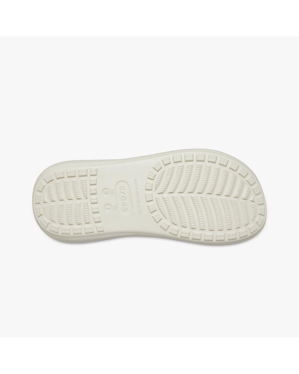 CROCSTM White 208731-2Y2 Crush Slide Bone Clogs
