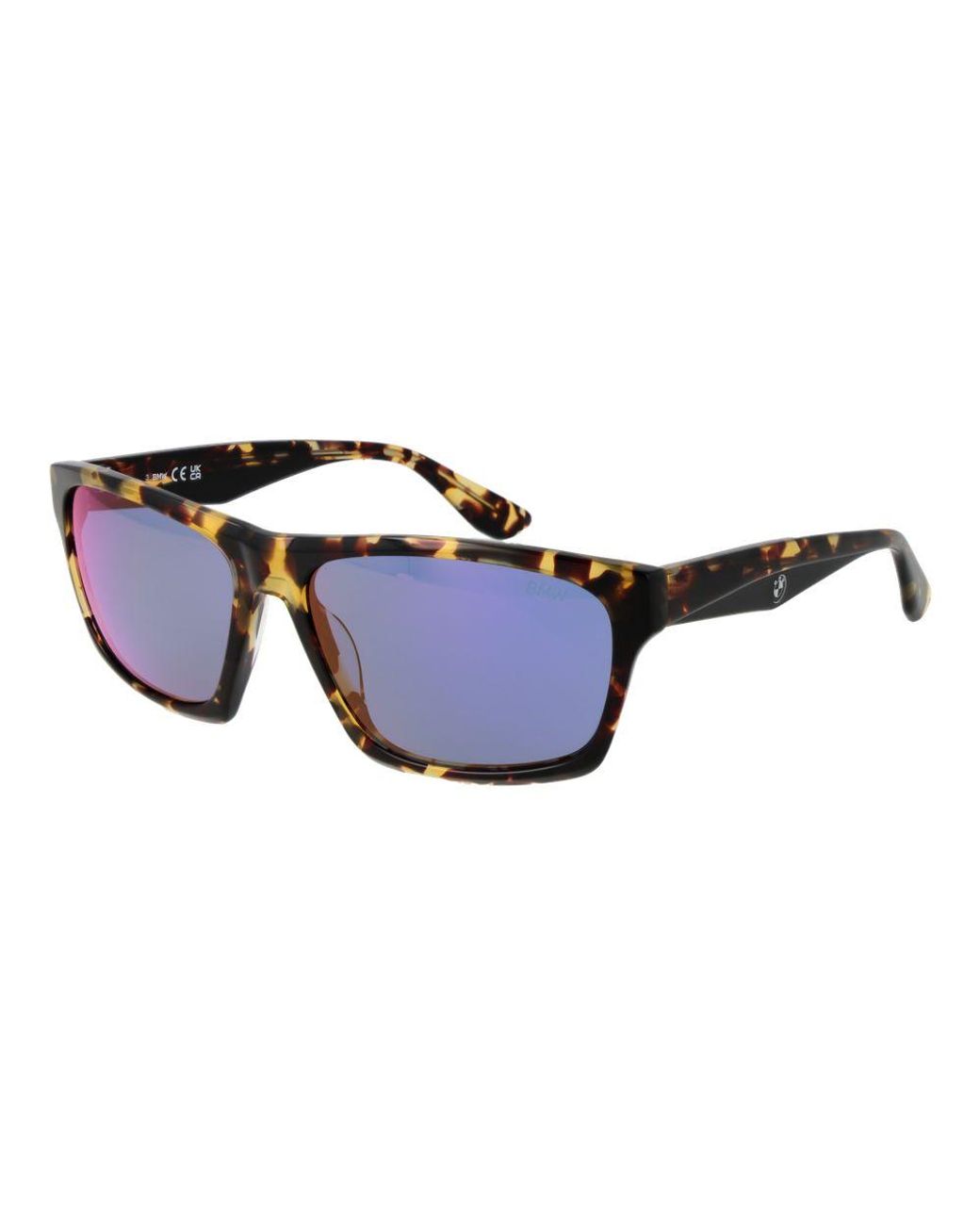 BMW Blue Brown Acetate Sunglasses for men