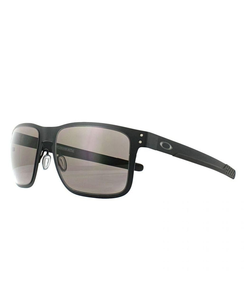 Oakley Gray Rectangle Matt Prizm Sunglasses Metal
