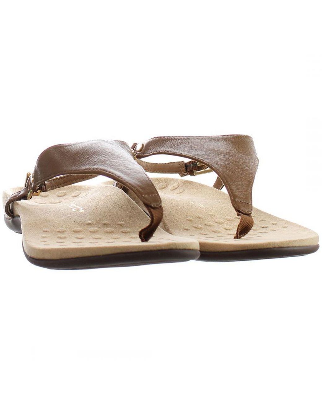 Vionic Brown Kirra Flip-Flops