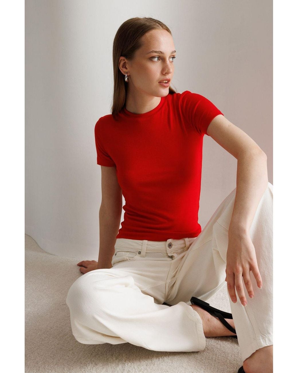MixRay Red Cotton Tank Top