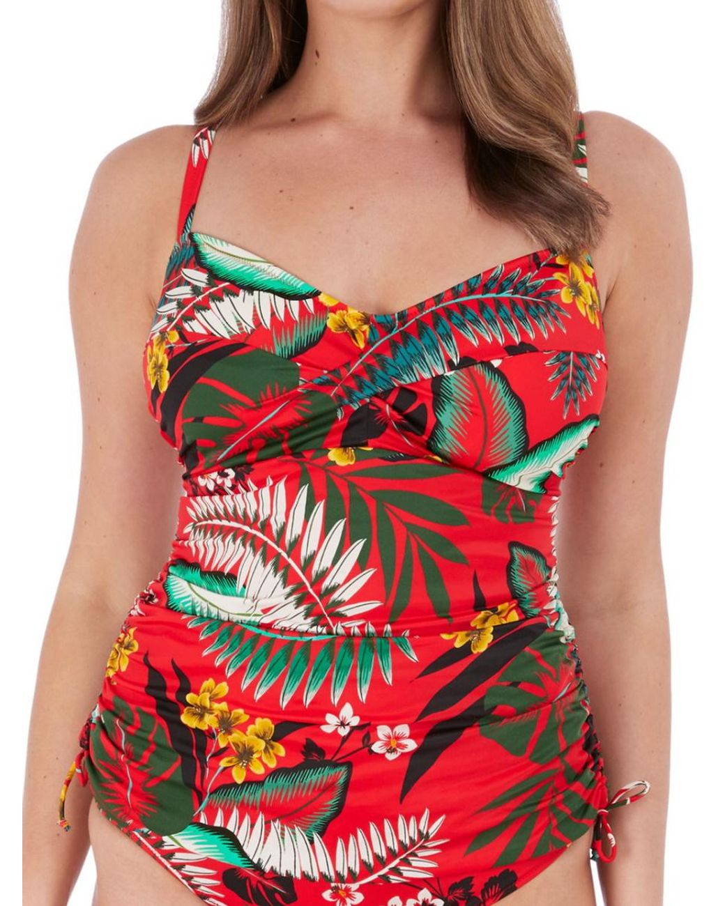 Fantasie Red Vilamoura Twist Front Tankini Top