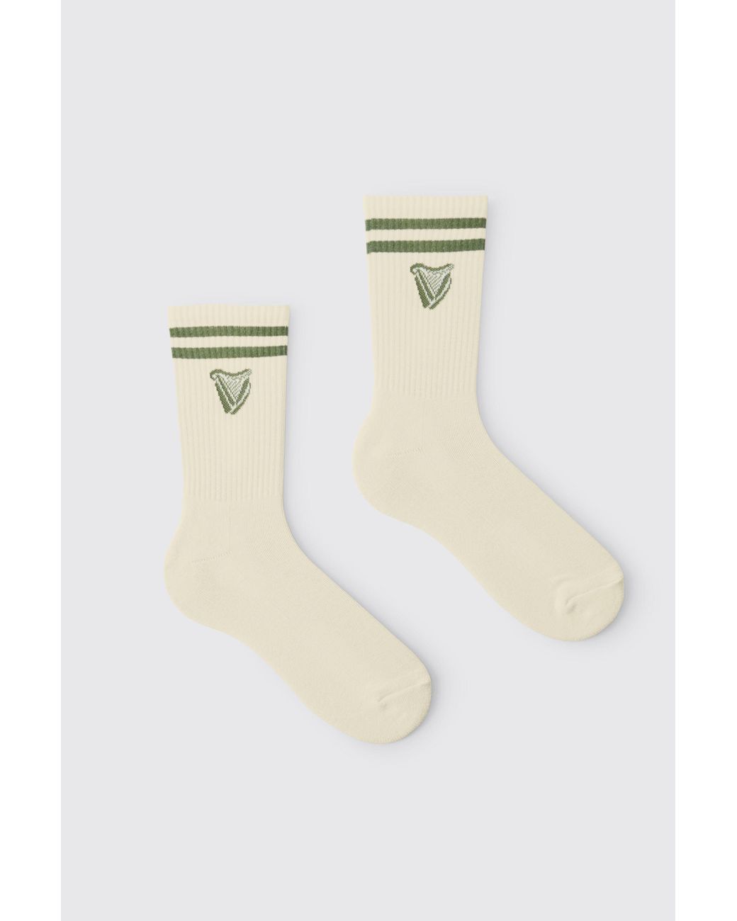 BoohooMAN White Guinness Licensed Socks for men
