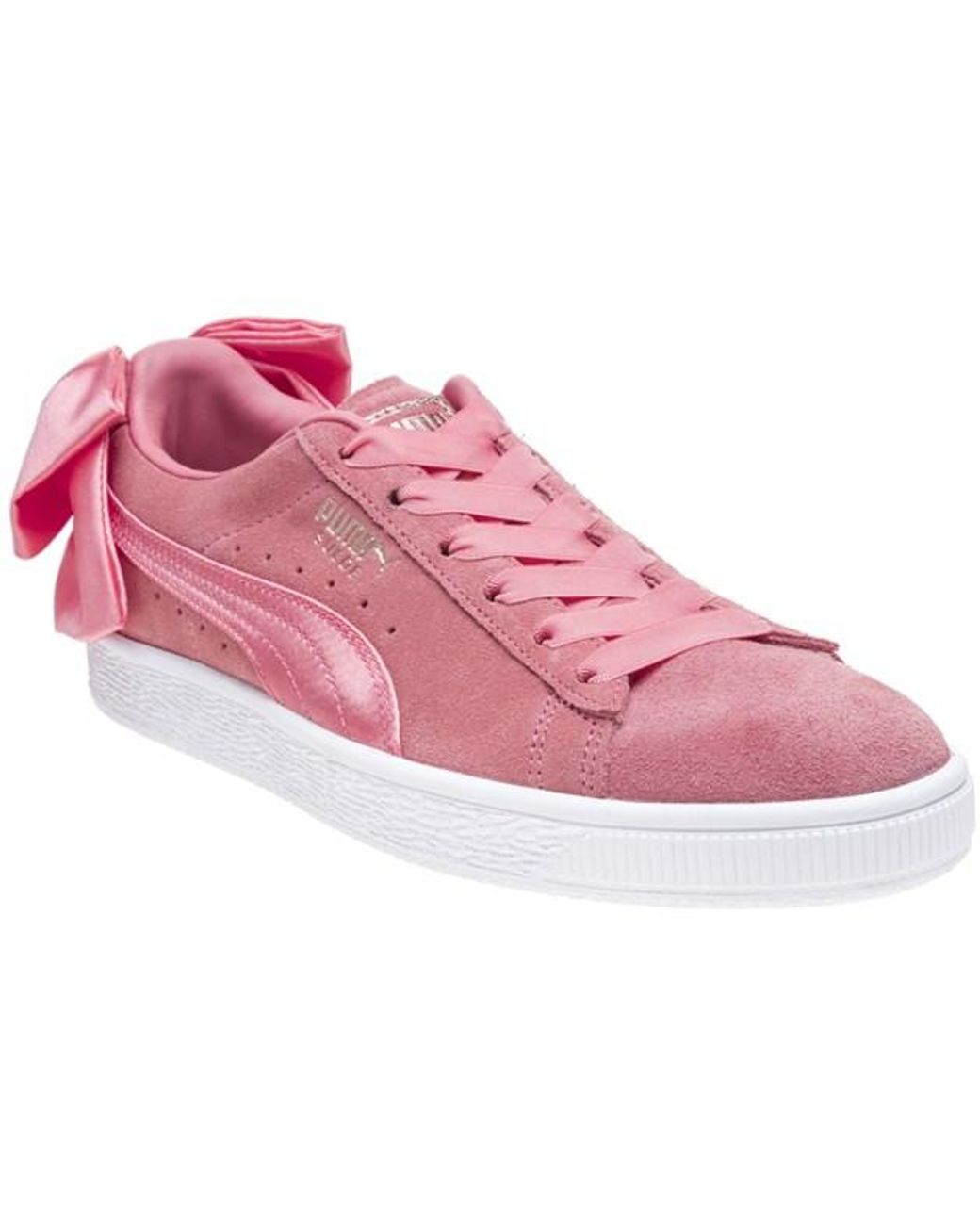 PUMA Classic Suede Bow in Pink Lyst UK