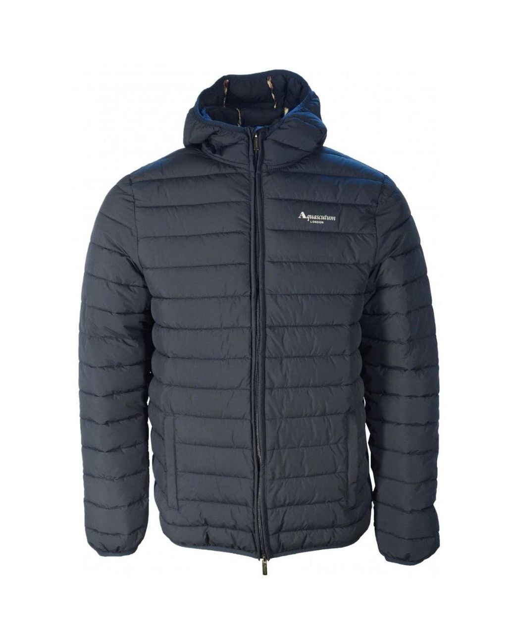 Aquascutum Blue Active 100Gr Hooded Jacket for men