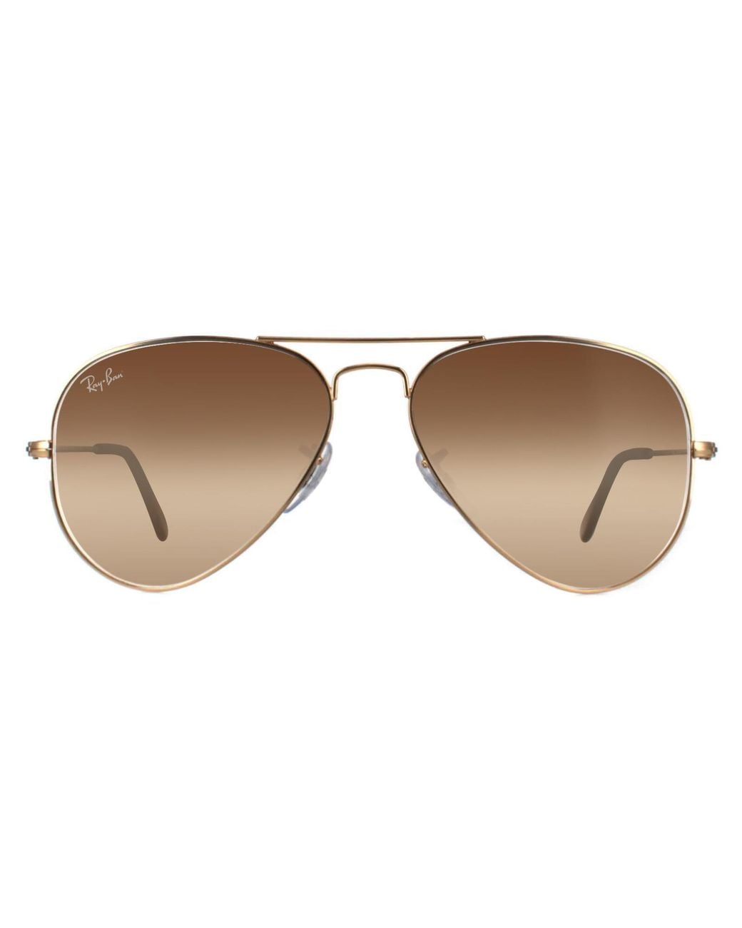 Ray-Ban Brown Sunglasses Aviator 3025 001/51 Shade Metal