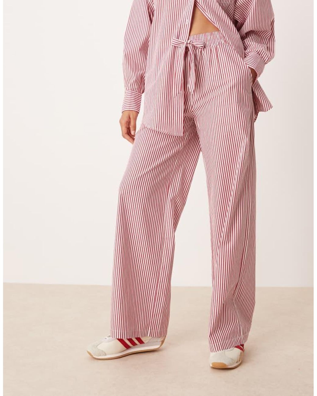 Glamorous Pink Pull On Poplin Trousers