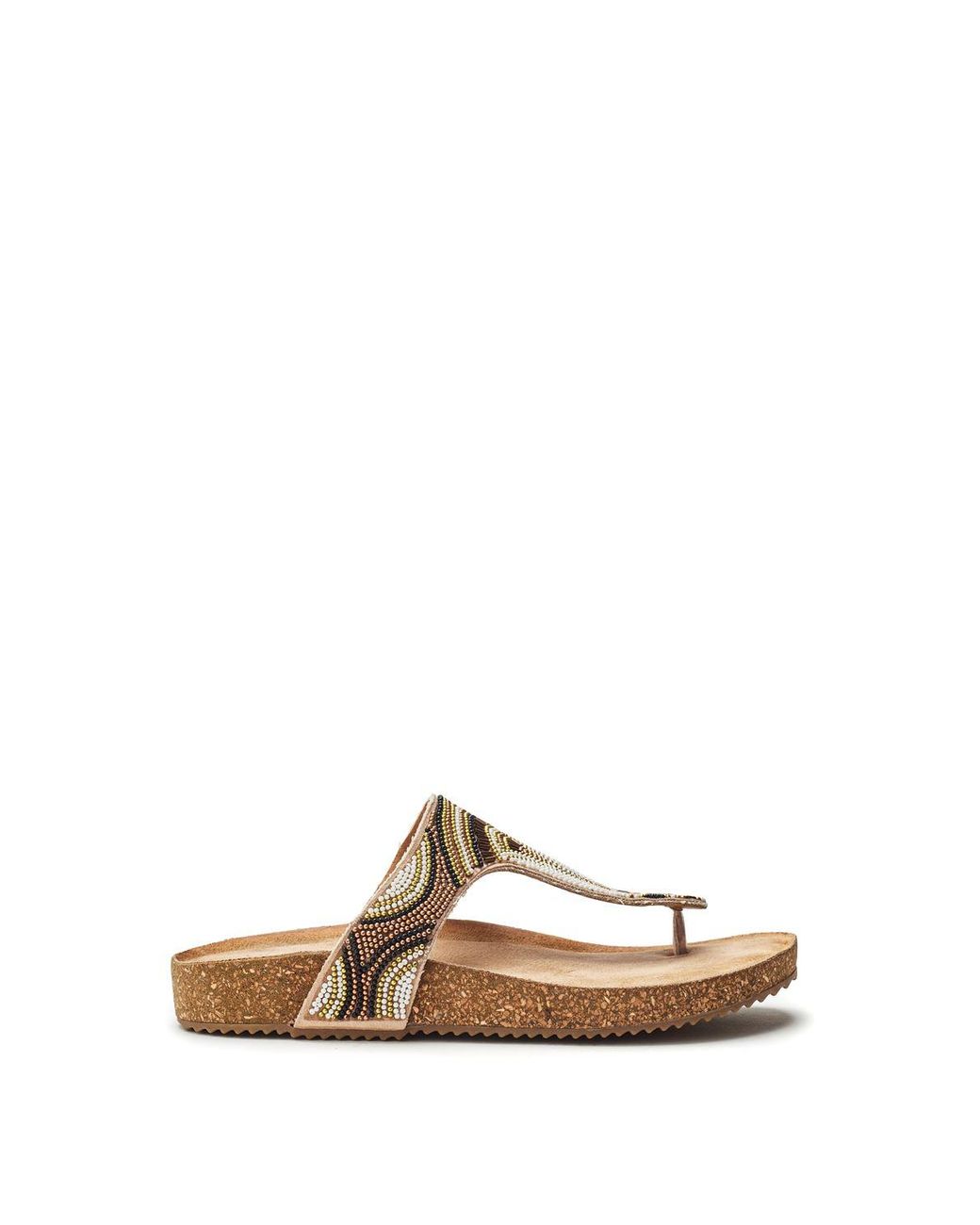 b.soleful White Lisara Sandals Faux Leather