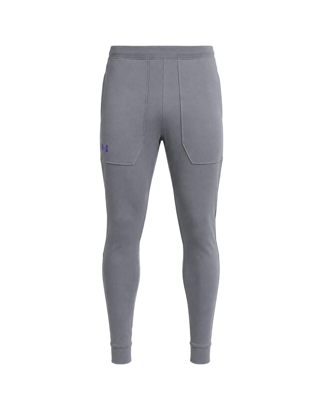 Under Armour Gray Rush Fitted Track Pants for men