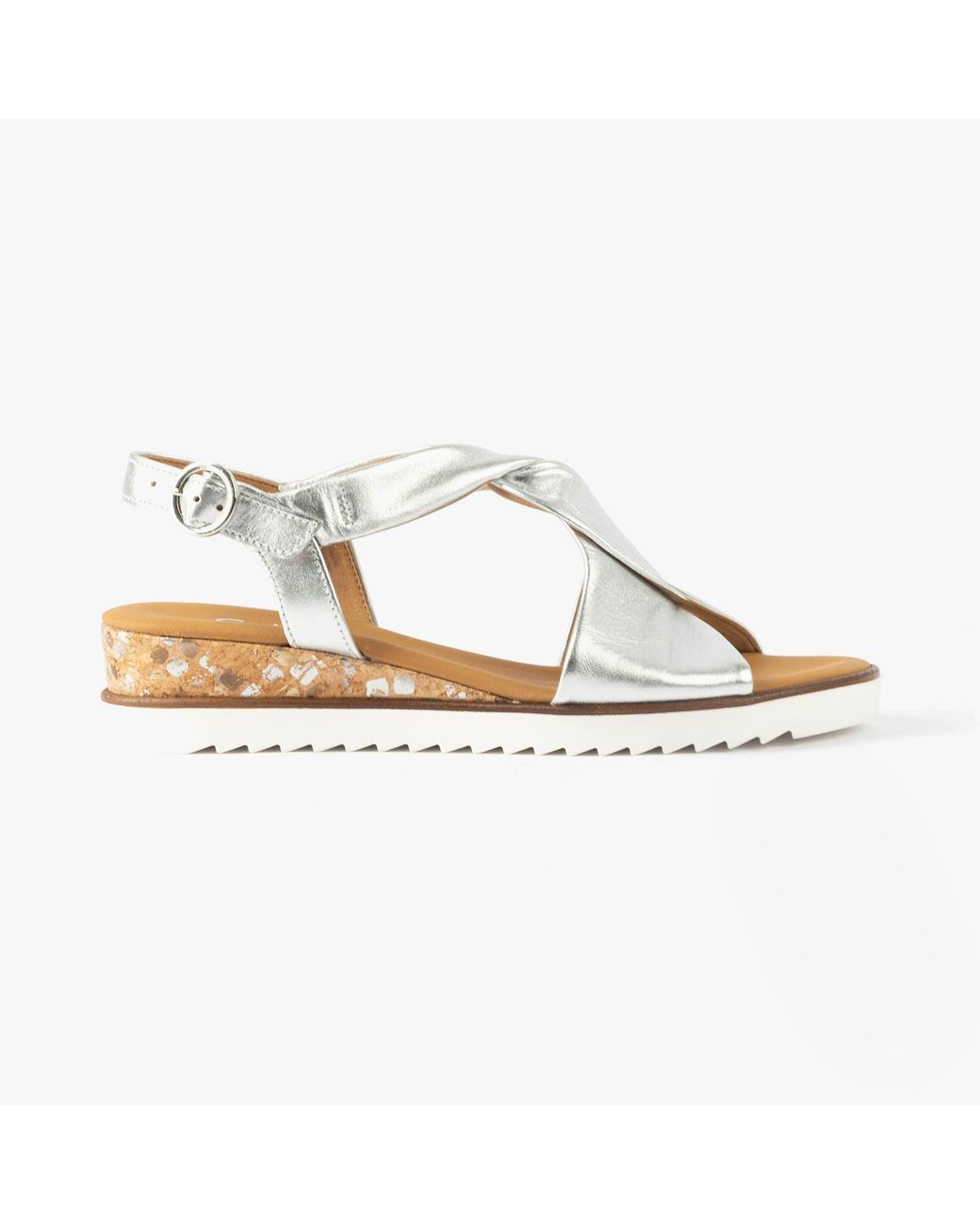 Gabor Metallic Rich Sandals Leather