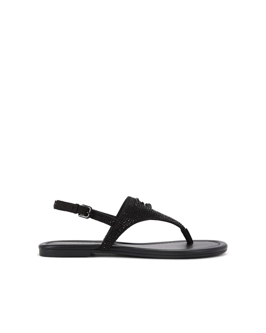 Kurt Geiger Black Backstrap T Bar Sandals