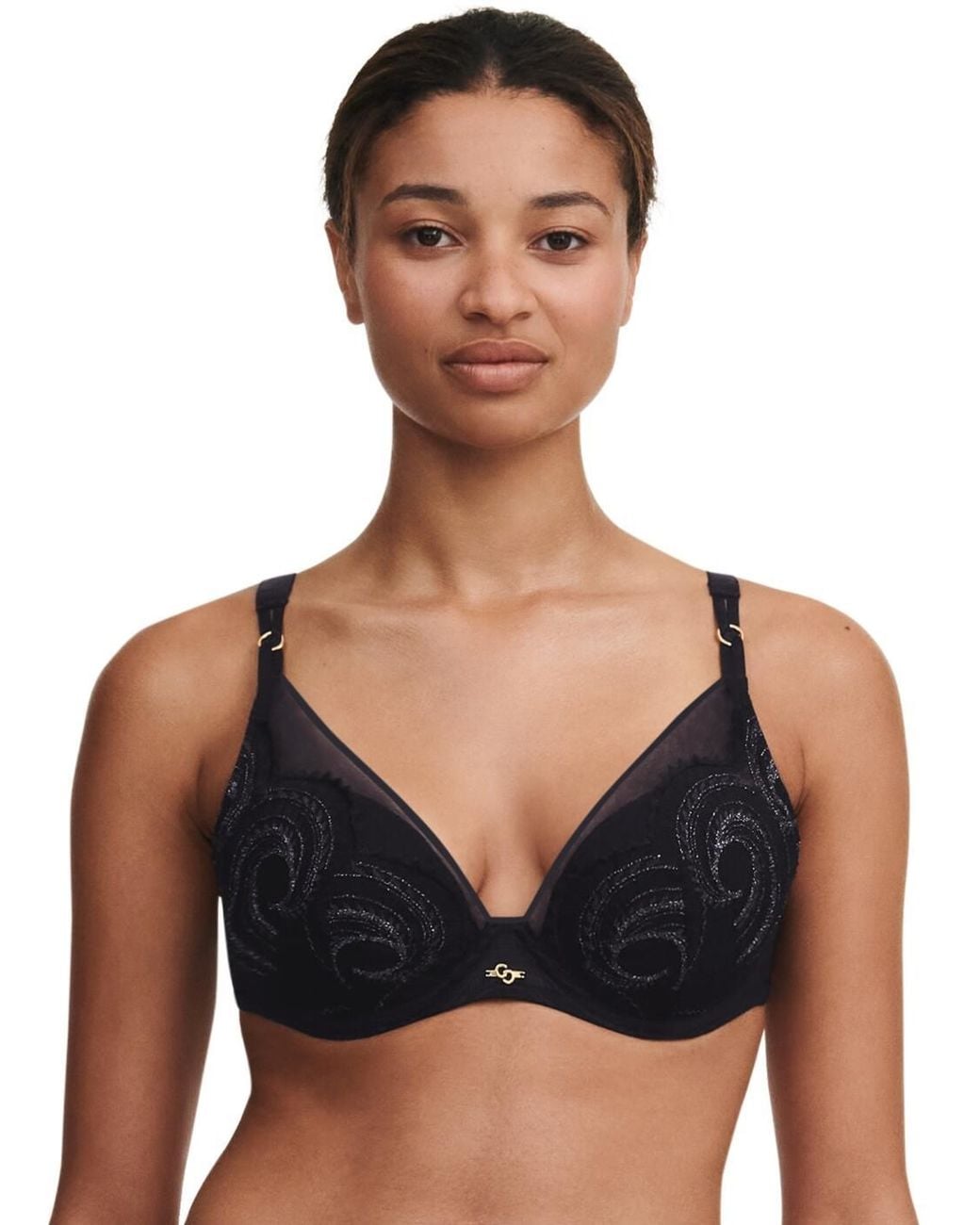 Chantelle Black Mystic Dream Padded Triangle Bra