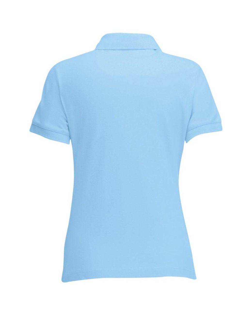 Fruit Of The Loom Blue Lady-Fit 65/35 Short Sleeve Polo Shirt (Sky)