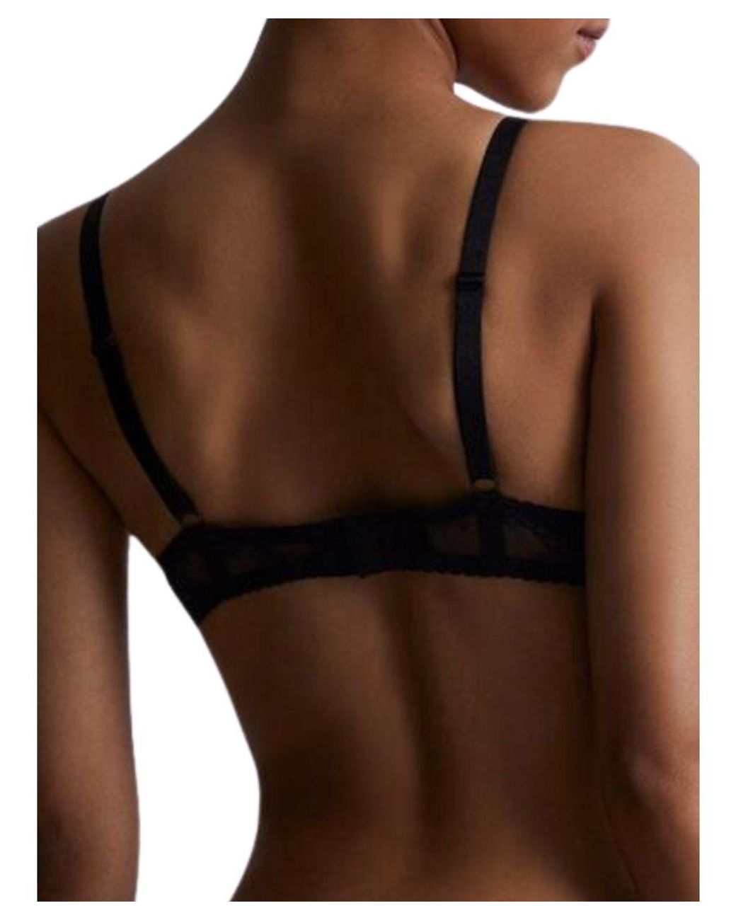 Aubade Blue A Fleur De Toi High Apex Plunge Bra