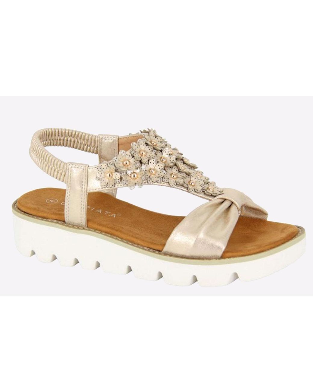 Cipriata Metallic Salvia Sandal