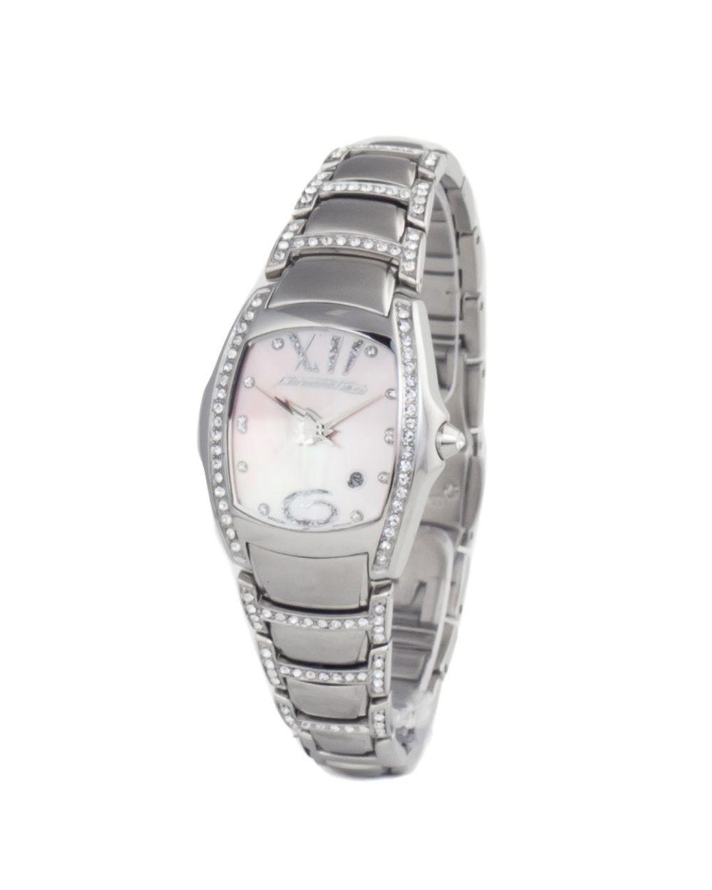 Chronotech Metallic Silver Steel Watch