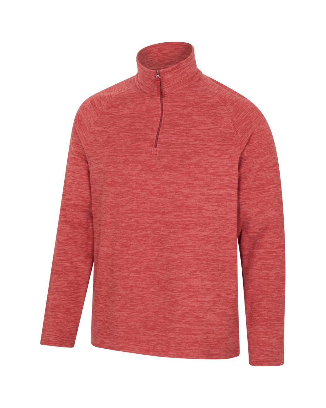 Mountain Warehouse Red 'Snowdon' Fleece Top Half Zip Breathable Quick Dry Sweater for men