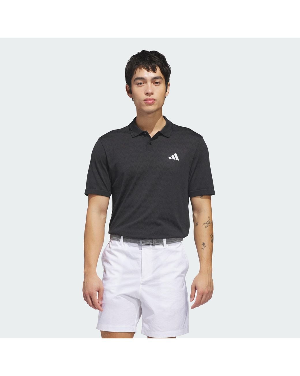 Adidas Originals Black Ultimate365 Tour Seamless Polo Shirt for men