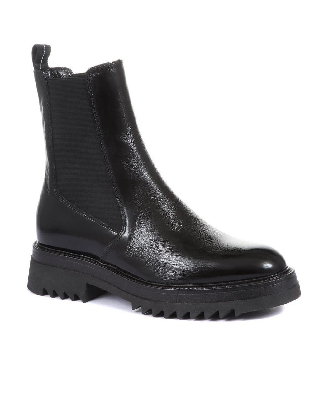 Jones Bootmaker Black Denno Chunky Chelsea Boots