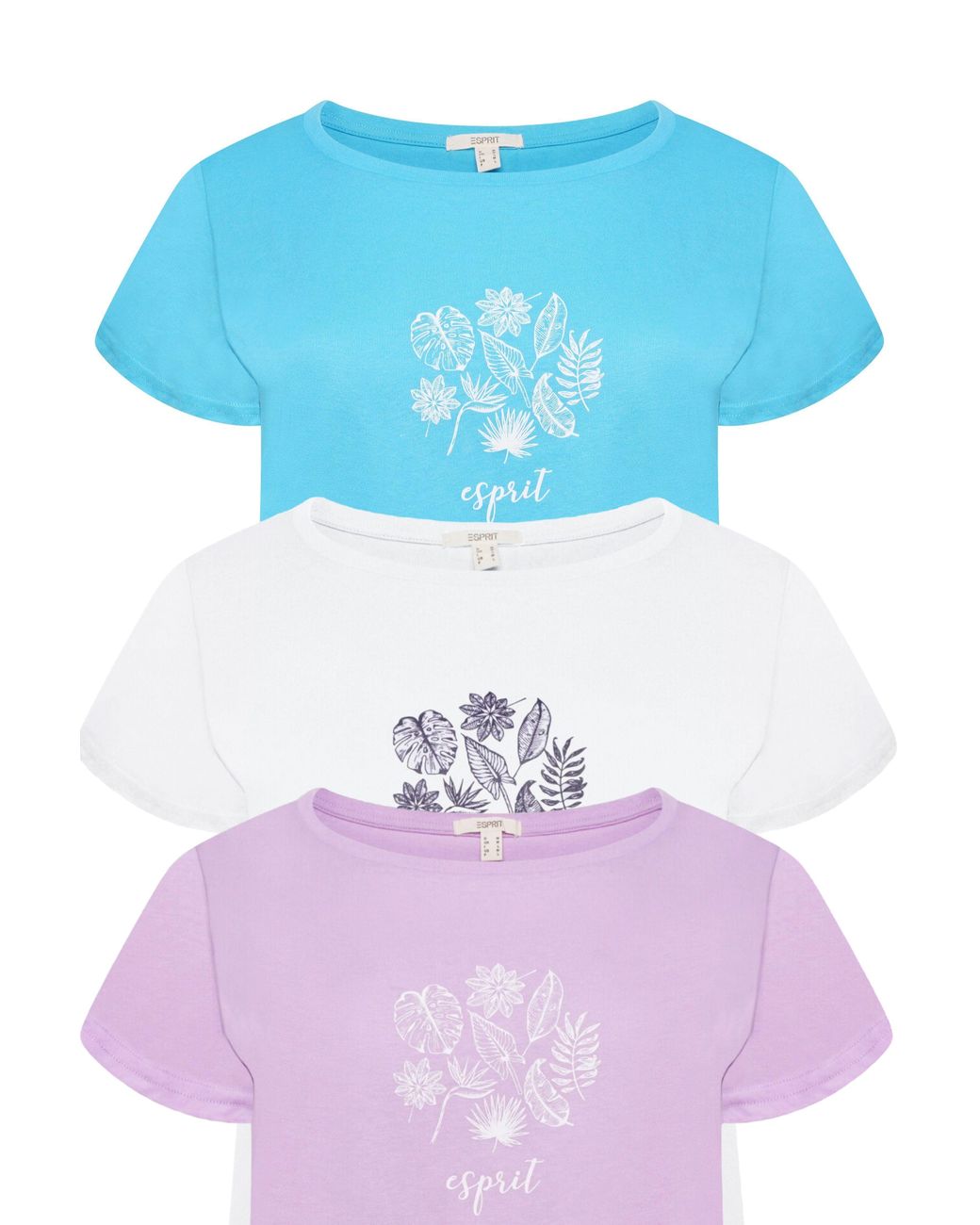 Esprit Blue Ladies T-Shirt Pack Of 3