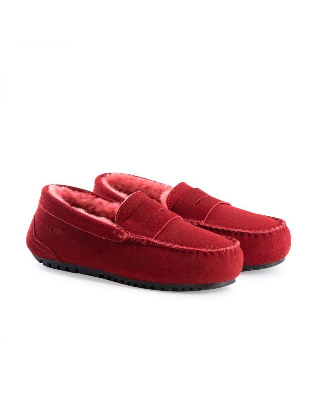 Aus Wooli Red Australia Byronbay Cosy Moccasins