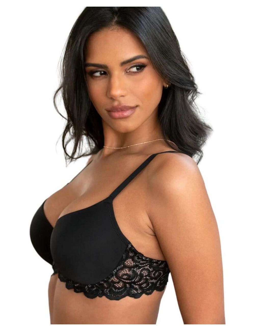 Pour Moi Black Romance T-Shirt Bra