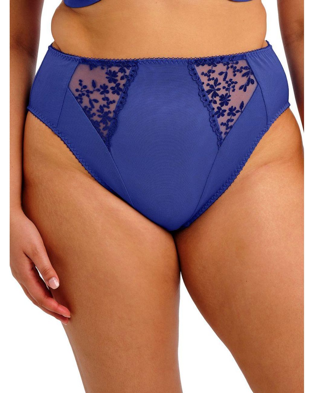 Elomi Blue Zarla High Leg Brief
