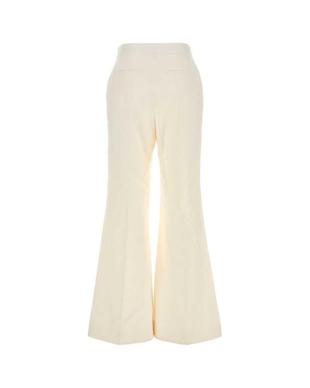 Givenchy White Linen Wide-Leg Pant