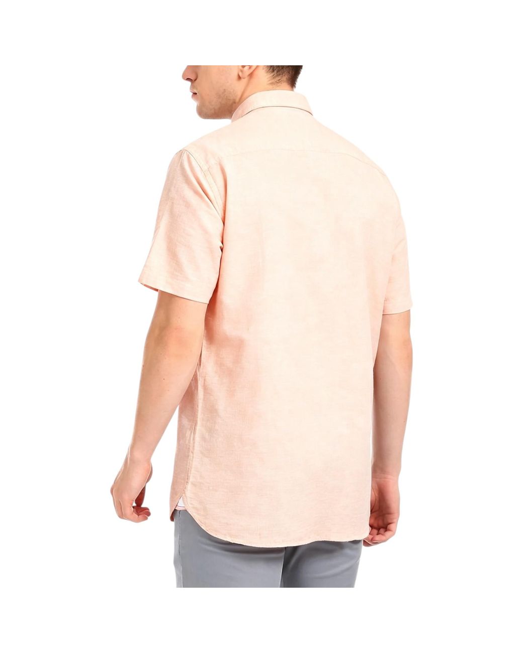Tommy Hilfiger Pink Shirt Oxford Lightweight Short Sleeve Regular Fit Summer New for men