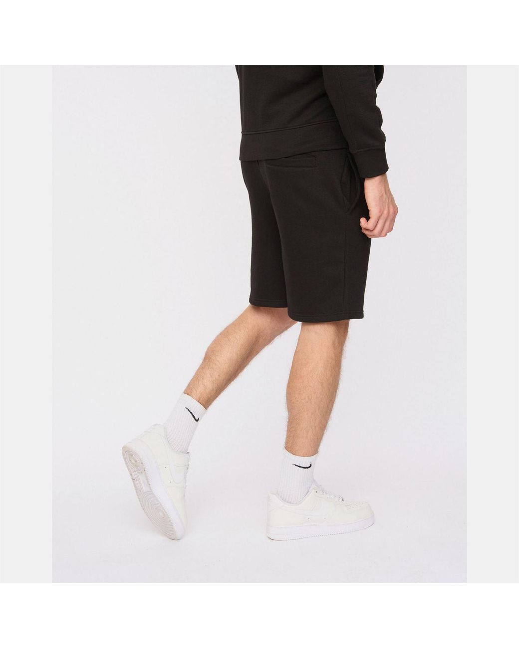 Duck and Cover Black Randolph Tailored Shorts for men