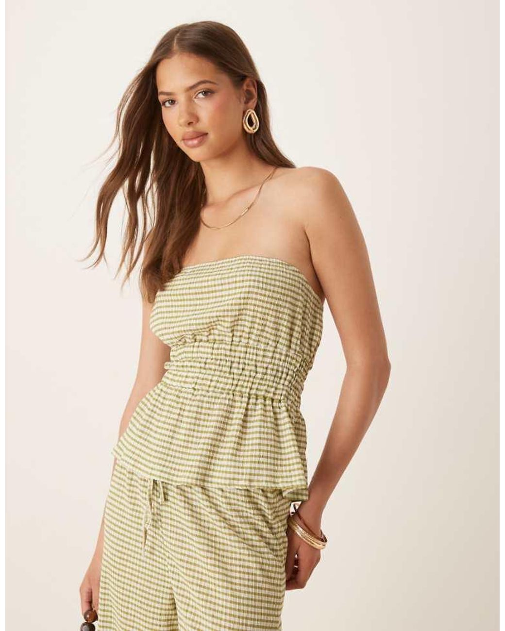 ASOS Natural Bandeau Co-Ord