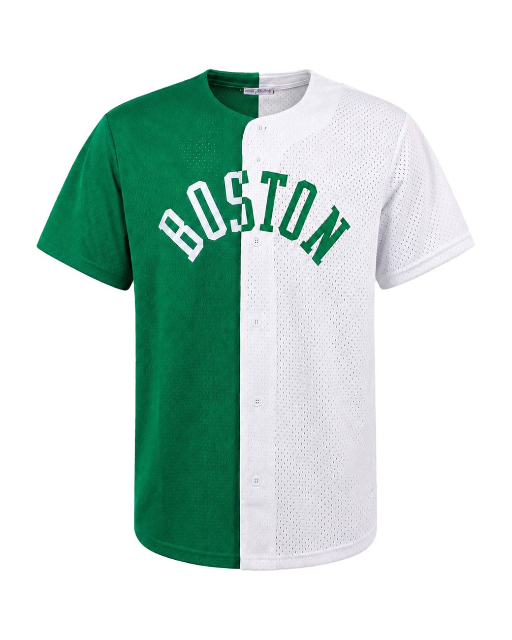 Mitchell & Ness Green Nba Boston Celtics Split Mesh Shirt for men