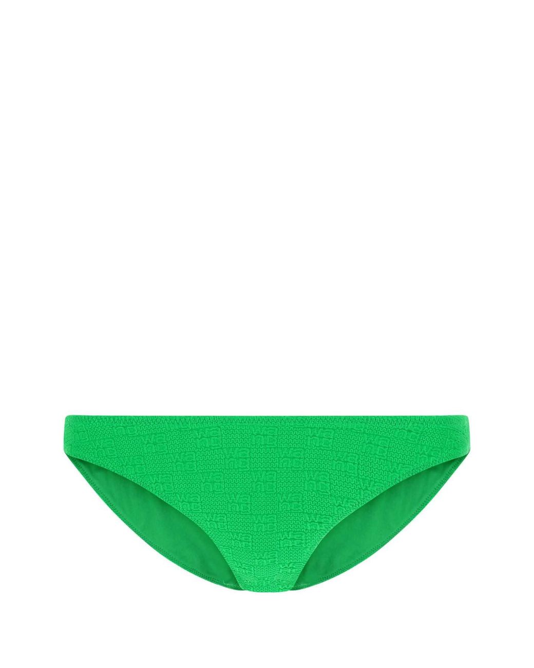 Alexander Wang Green Logo Detail Knit Bikini Bottom