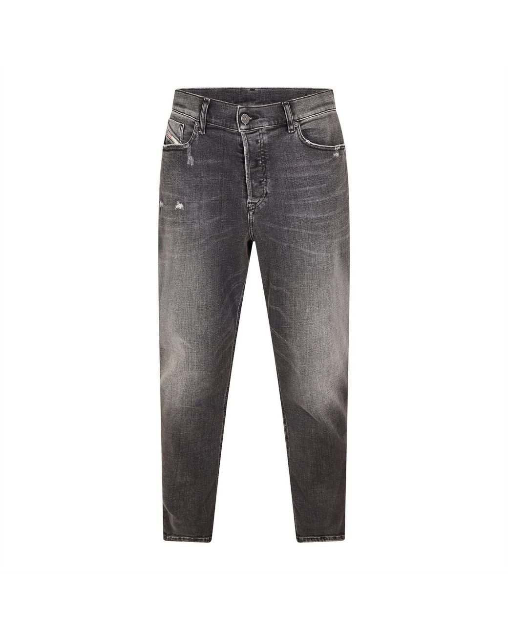 DIESEL Gray Tapered Jeans for men