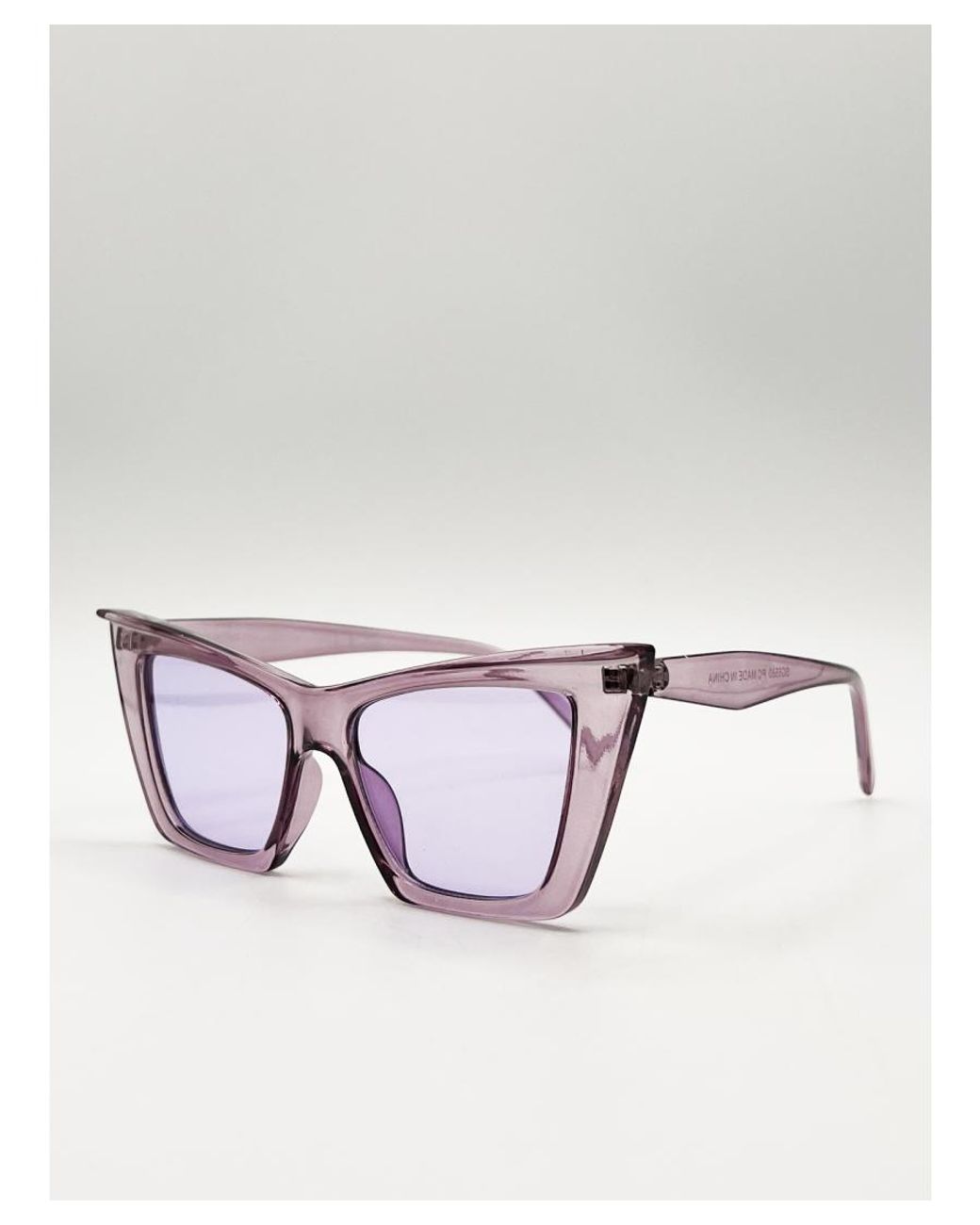 SVNX Black Oversized Cateye Sunglasses