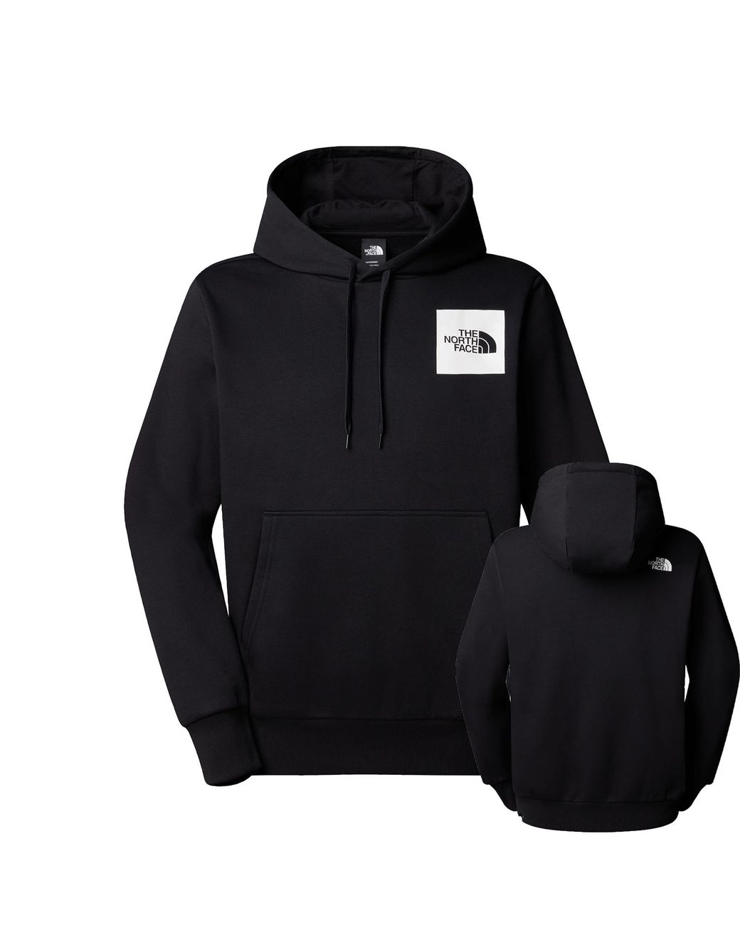 The North Face Black Fine Hoodie Cotton for men