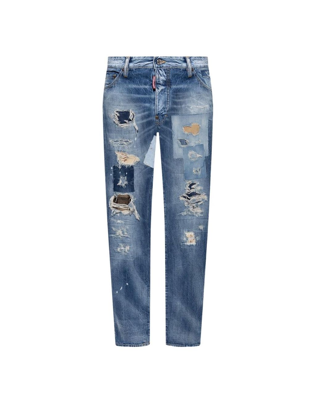 DSquared² Denim Cool Guy Patch Jeans Marineblauw in het Blue voor heren
