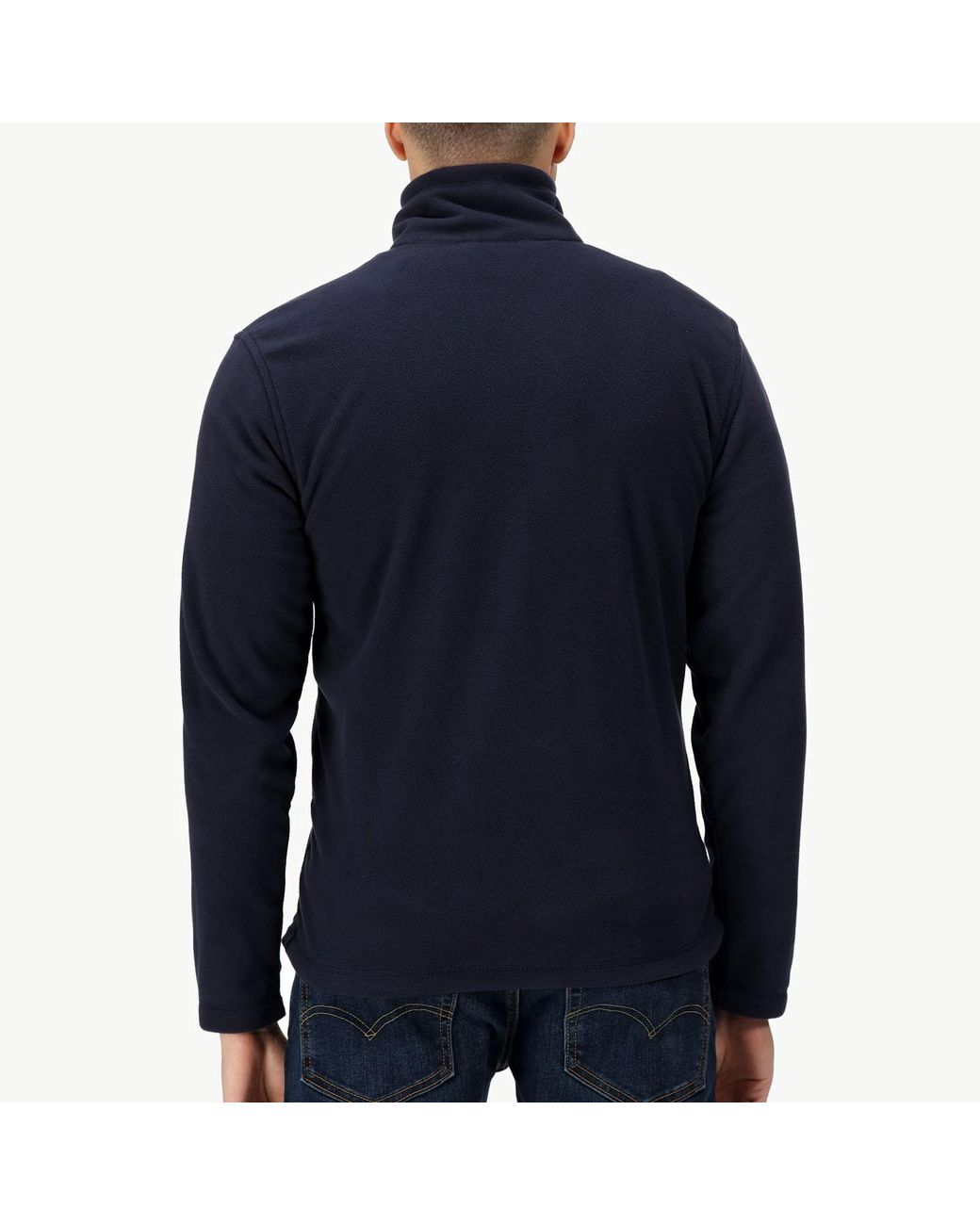 Regatta Blue Professional Micro Zip Warm Outdoor Full Zip Fleece Jacket for men