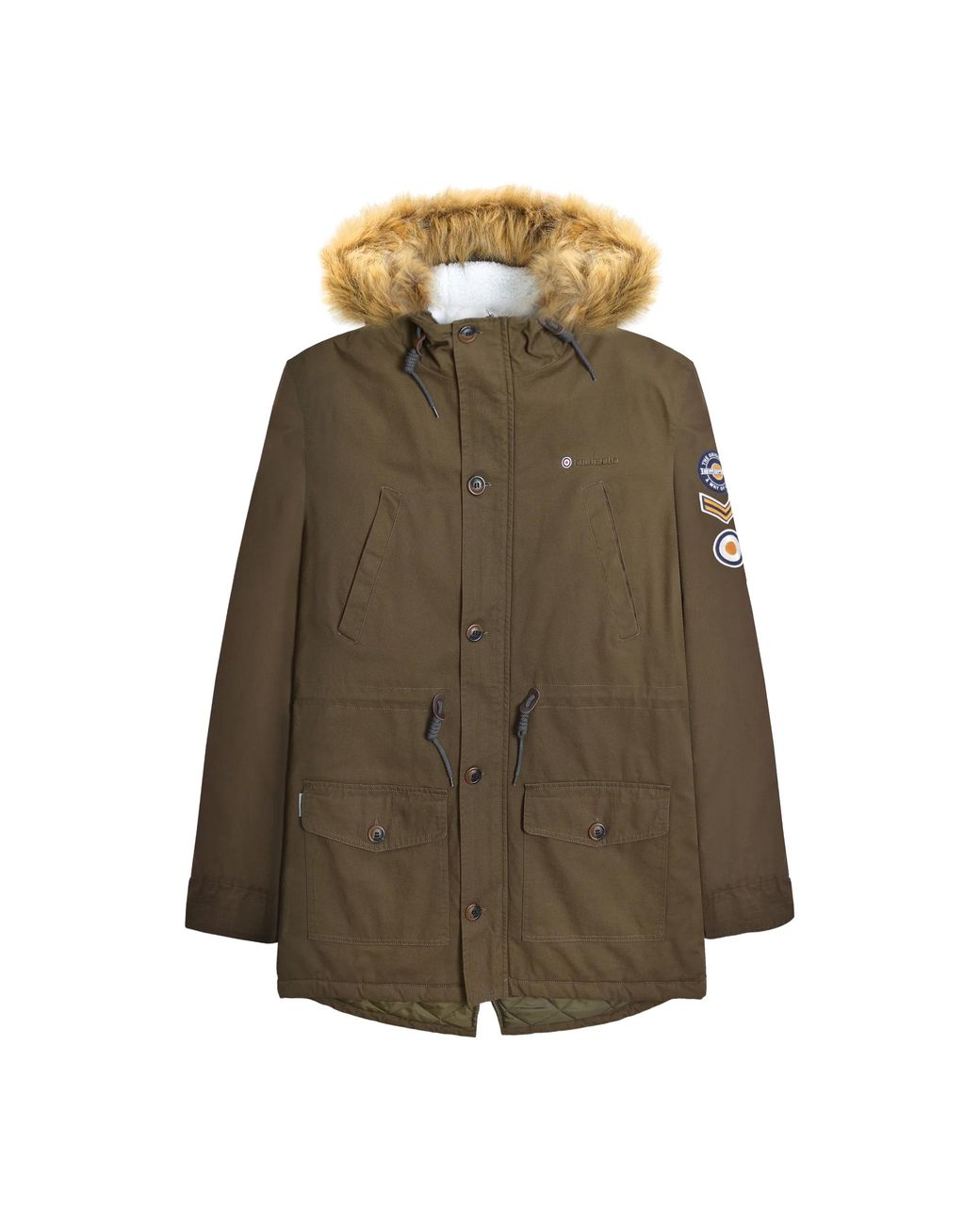 Lambretta Green Sherpa Lined Parka for men