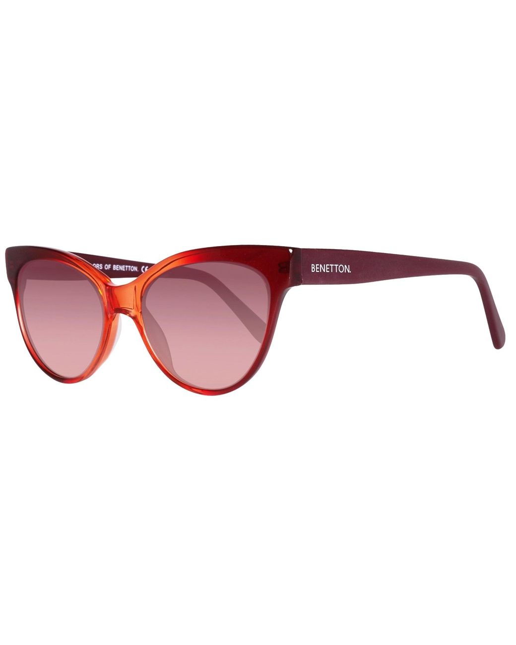 Benetton Red Sunglasses 53/17/145 Mm Plastic