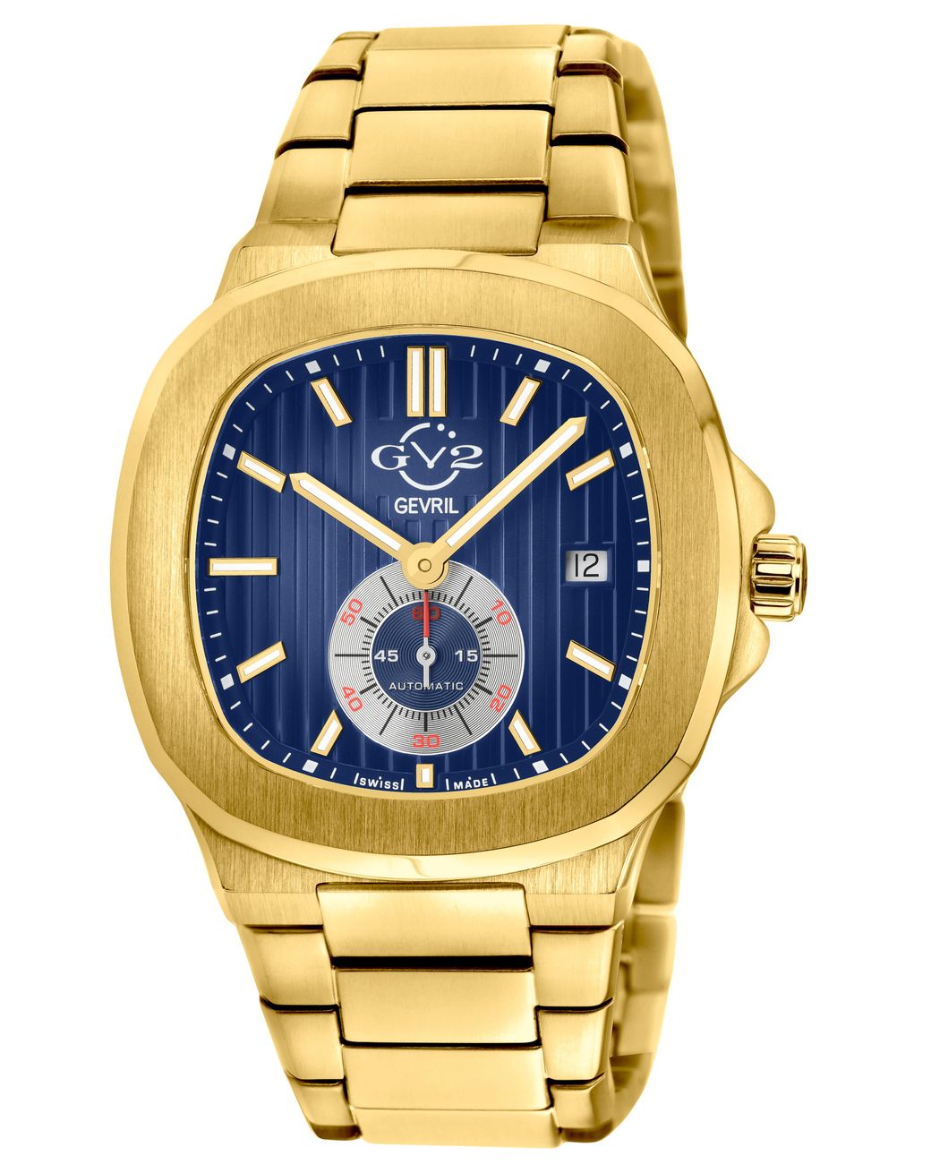 Gv2 Blue Potente 316L Stainless Steel Swiss Automatic Eta 2895 Watch for men