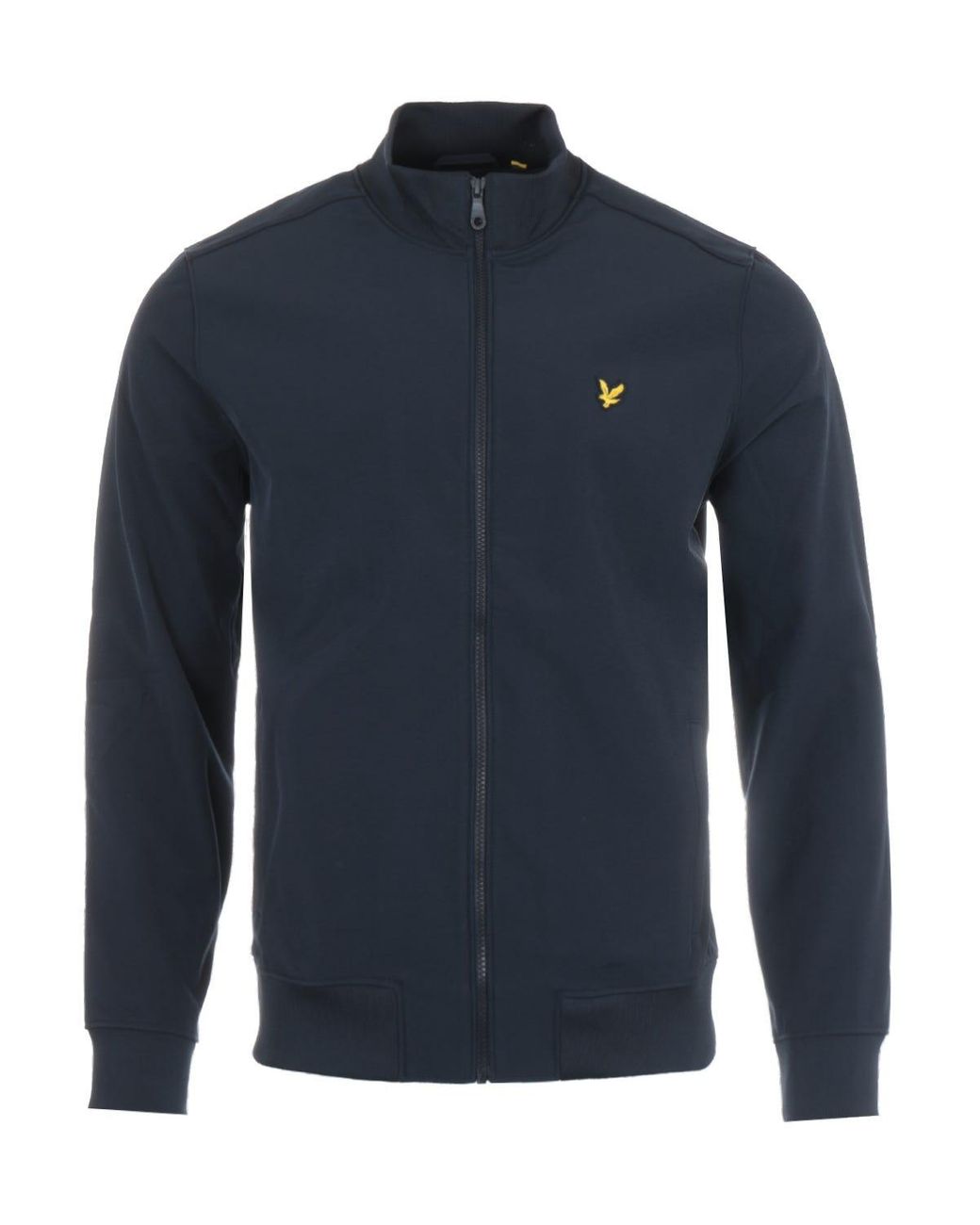 Lyle & Scott Blue Zip Through Funnel Neck Soft Shell Jacket for men