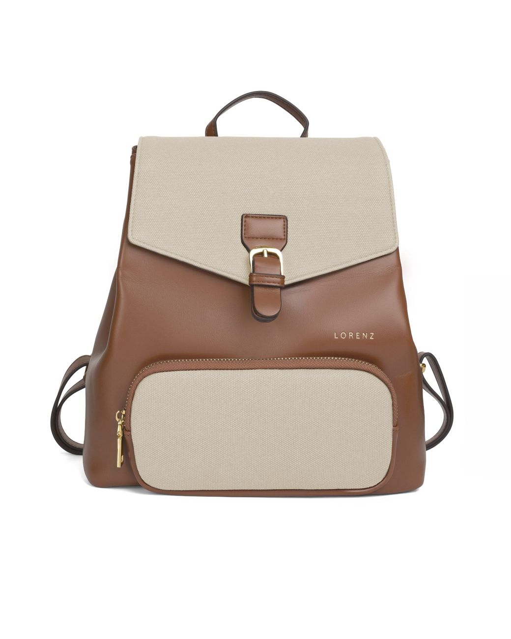 Woodland Leathers Natural Small Backpack, School Work Rucksack Bag