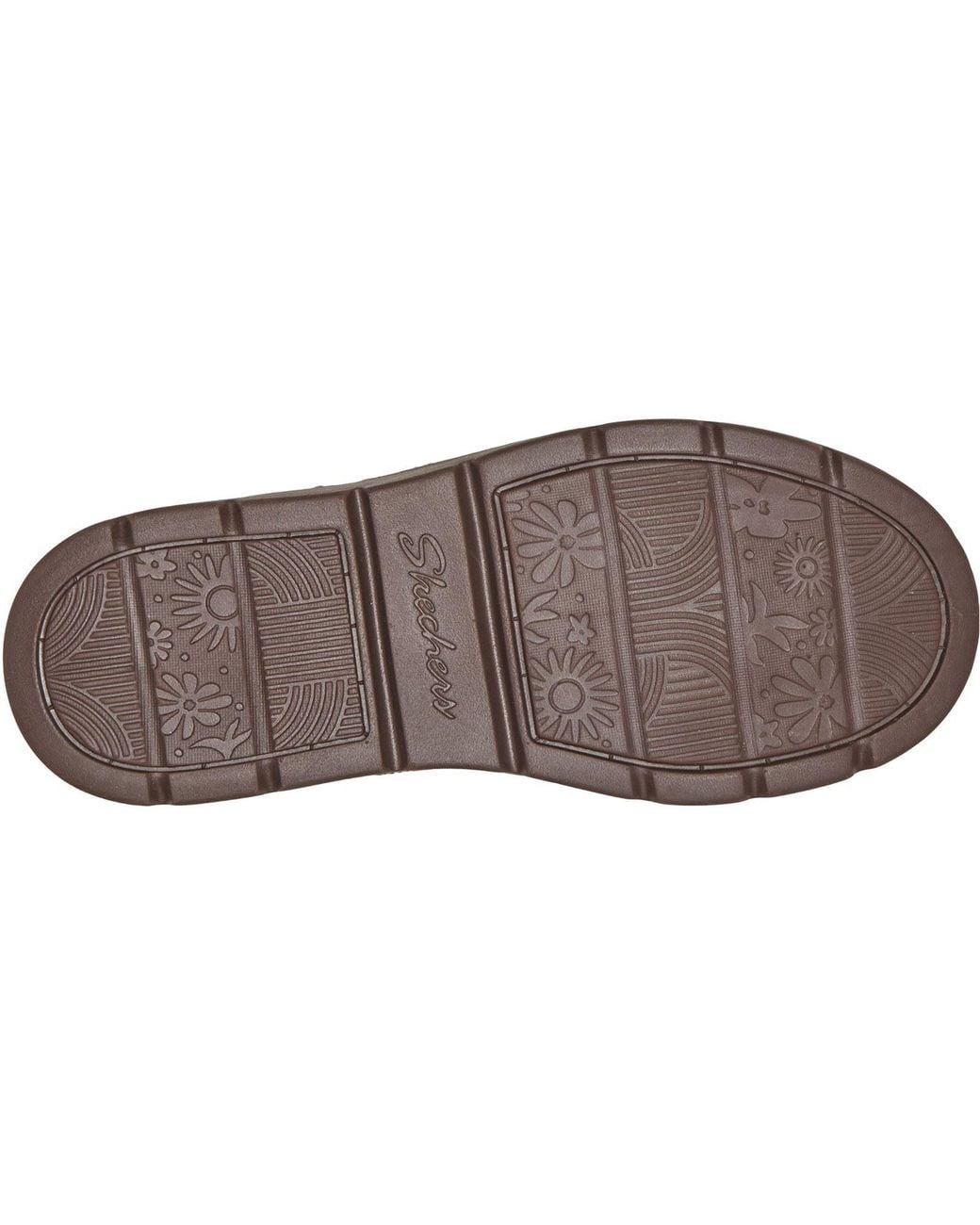 Skechers Brown Keepsakes Cozy Cascade Leather Slippers