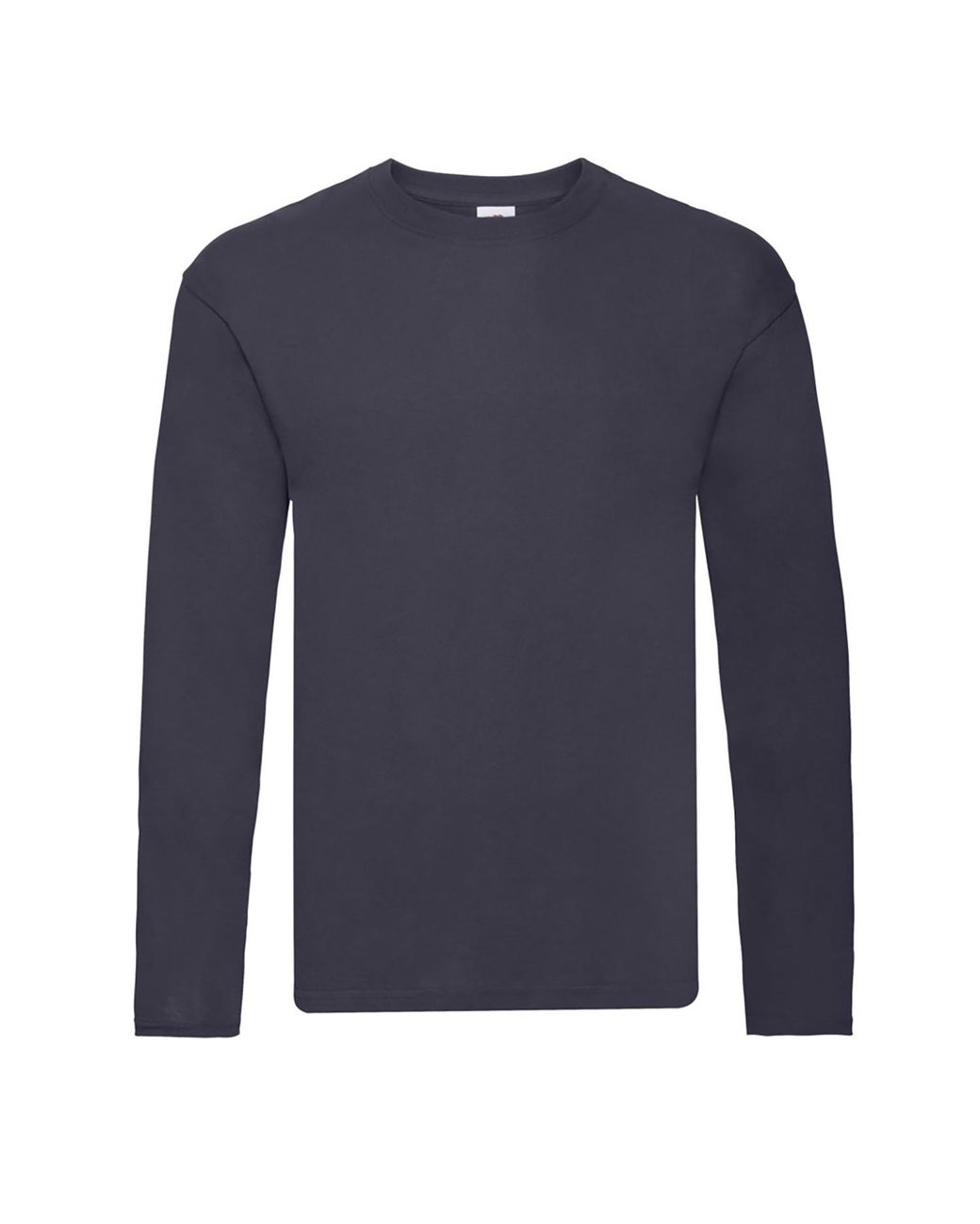 Fruit Of The Loom Blue R Long-Sleeved T-Shirt (Deep) for men