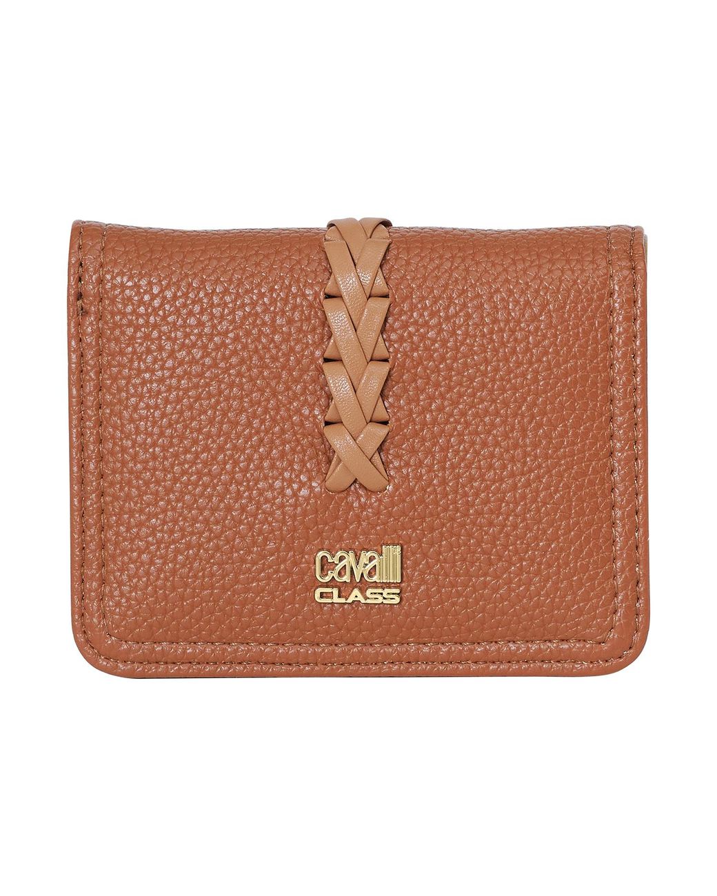 Roberto Cavalli Brown Small Wallet Card Holder Ccsw0190