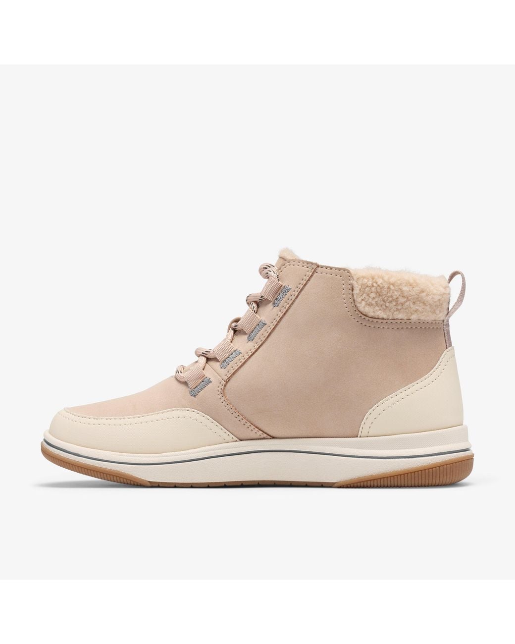 Clarks Natural Brinkley Moss Sand Boots